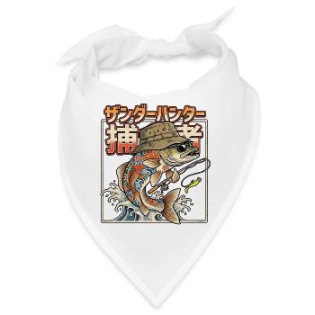 Zander Raubfischangler  - Bandana - Weiß - Vorne