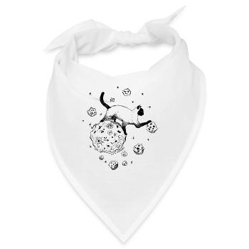 Siamkatze – unter Asteroiden - Bandana - Weiß - Vorne
