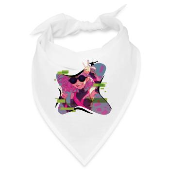 Kirsch-Xenoscard-Energie - Bandana - Weiß - Vorne