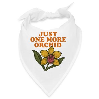 Nur noch eine Orchidee - Bandana - Weiß - Vorne