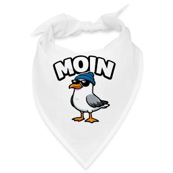 Moin Möwe - Bandana - Weiß - Vorne