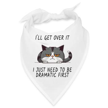 Drama Cat – I’ll Get Over It - Bandana - Weiß - Vorne