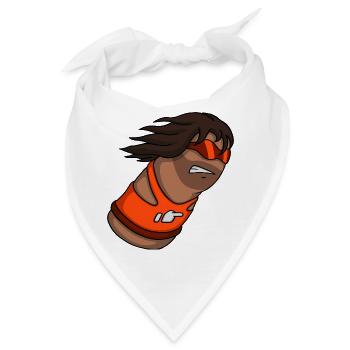 Slam – Cartoon Thumb Character - Bandana - Weiß - Vorne