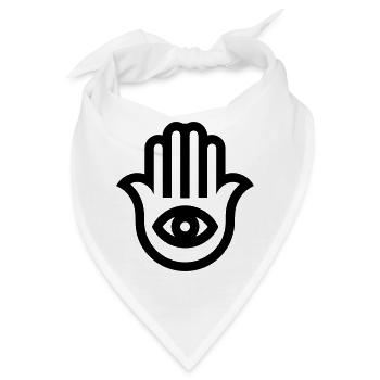 Hand von Fatima - Bandana - Weiß - Vorne