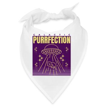 UFO Katze Spruch - Bandana - Weiß - Vorne