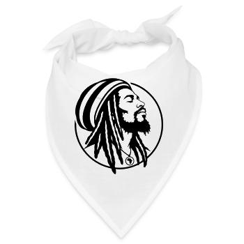 Rasta - Bandana - Weiß - Vorne