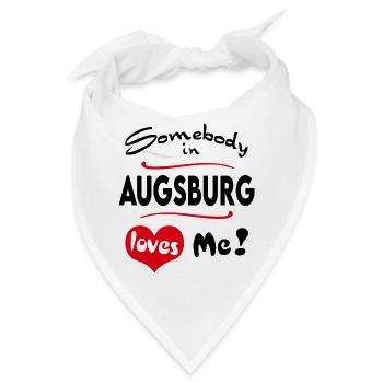 Augsburg Stadt Urban T-Shirt City Heimatliebe Town - Bandana - Weiß - Vorne