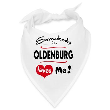 Oldenburg Stadt Urban T-Shirt City Heimatliebe Tow - Bandana - Weiß - Vorne
