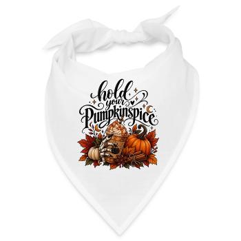 Pumpkin Spice - Bandana - Weiß - Vorne