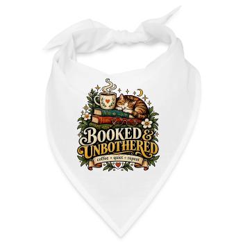 Booked Unbothered - Bandana - Weiß - Vorne
