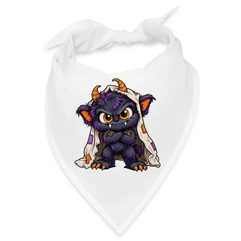 Bettwächter - Monster unter dem Bett Party - Bandana - Weiß - Vorne