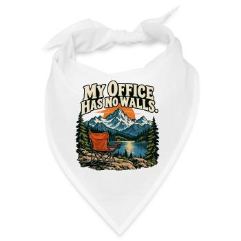 My Office Has No Walls – Outdoor-Motiv - Bandana - Weiß - Vorne