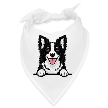 Border Collie - Bandana - Weiß - Vorne