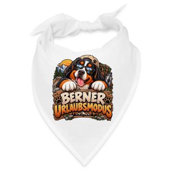 Berner Urlaubsmodus - Bandana - Weiß - Vorne