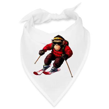 Ski Chimp - Bandana - Weiß - Vorne