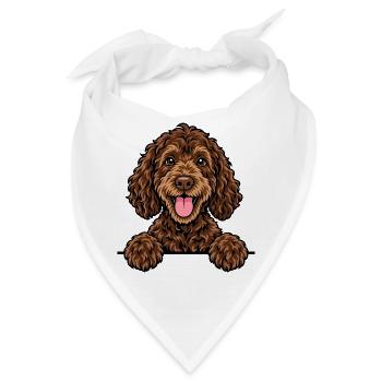 Labradoodle - Bandana - Weiß - Vorne