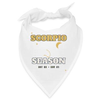 Skorpion-Jahreszeit-Sternbild - Bandana - Weiß - Vorne