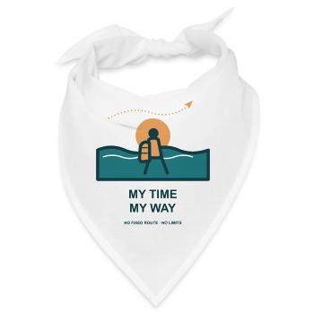 Meine Zeit Mein Weg - Bandana - Weiß - Vorne