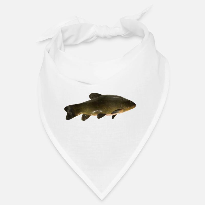 carpe (poisson) - Bandana - blanc