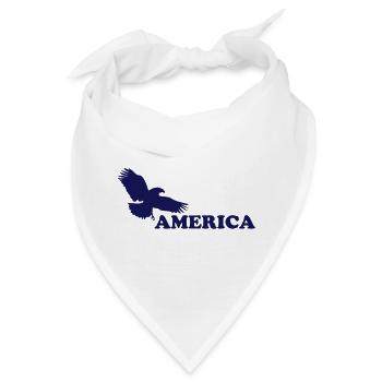 Amerika - America - USA - Bandana - Weiß - Vorne