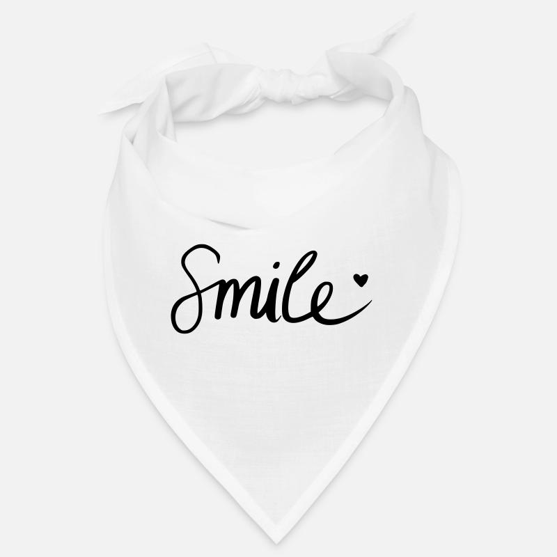 Smile! - Bandana - Weiß