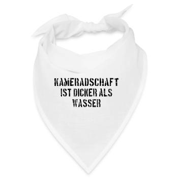 Kameradschaft Soldaten Bundeswehr Soldat - Bandana - Weiß - Vorne