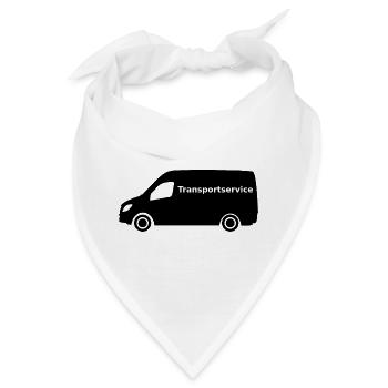Transportservice Lieferdienst Paket Lieferung - Bandana - Weiß - Vorne