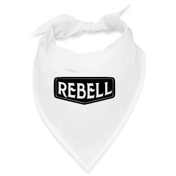 rebel dieb rowdy rebell bandit hustler gang crime - Bandana - Weiß - Vorne