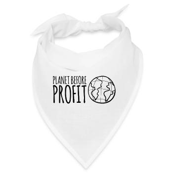 Planet Before Profit - Bandana - Weiß - Vorne