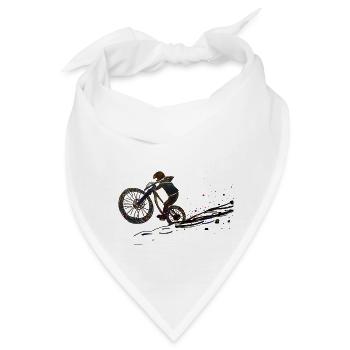 Downhill Black and Colourful - Bandana - Weiß - Vorne