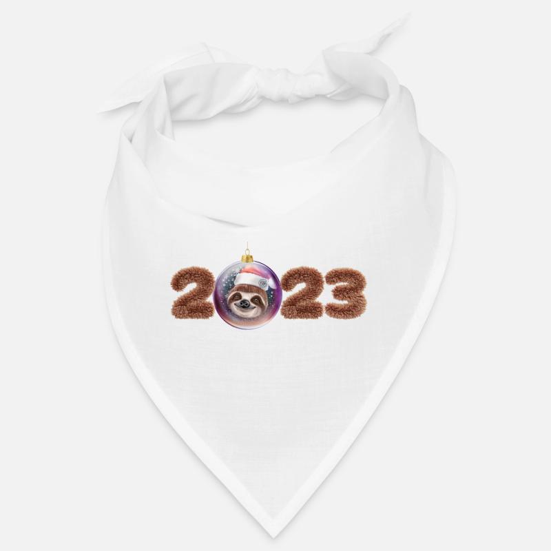2023 boule de Noël paresseux mignon Bandana