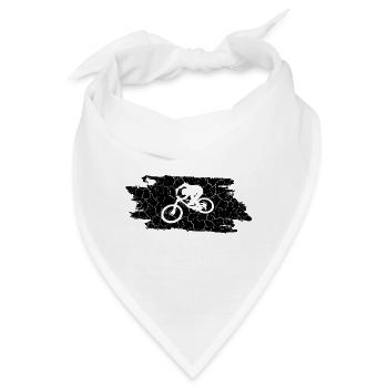 biken mtb bmx bike - Bandana - Weiß - Vorne