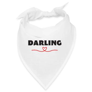 Darling Be Me Valentine - Bandana - Weiß - Vorne