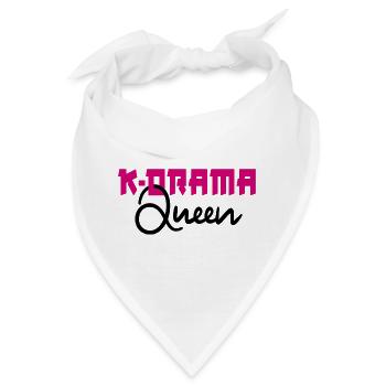K-Drama Queen - Bandana - Weiß - Vorne