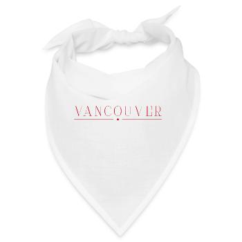 Vancouver Kanada - Bandana - Weiß - Vorne