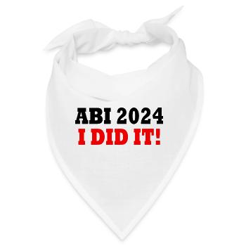 Abi 2024 - Bandana - Weiß - Vorne
