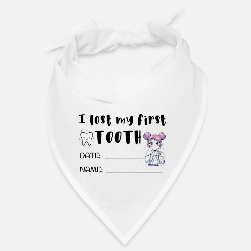 I Lost my First Tooth Certificate Name tag Bandana