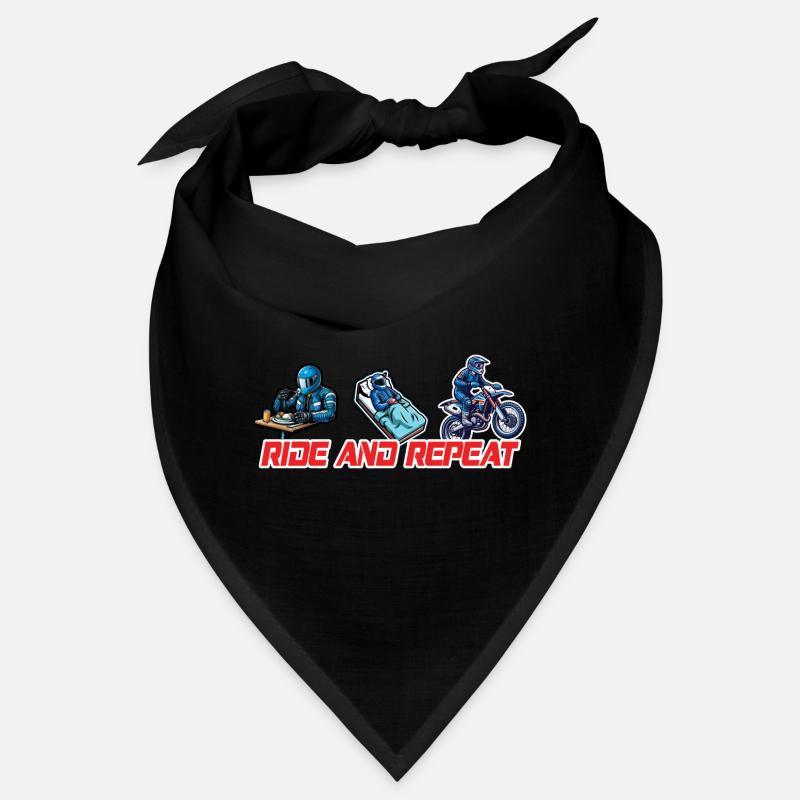 Eat Sleep Ride Repeat Motorcycle & Biker Quote Bandana