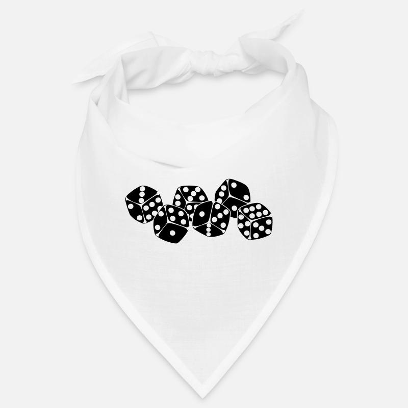 Six dice next to each other Bandana