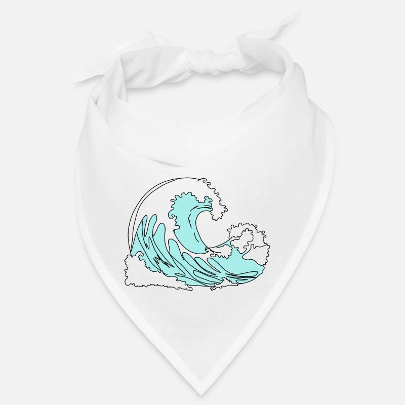 Welle Retro Comic Stil Bandana