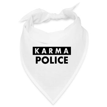 Karma police - Bandana - Weiß - Vorne