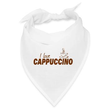 I LOVE CAPPUCCINO - Bandana - Weiß - Vorne