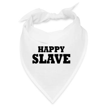 Happy slave - Bandana - Weiß - Vorne