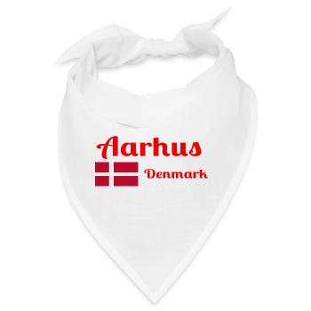 Aarhus Dänemark - Stylische Drucke - Bandana - Weiß - Vorne