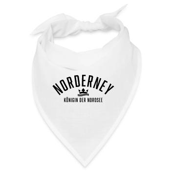 Norderney Königin der Nordsee - Bandana - Weiß - Vorne