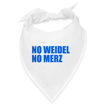No weidel no merz - Bandana - Weiß - Vorne