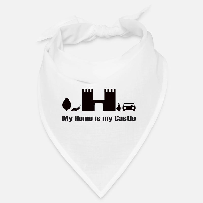 ma maison est mon château. Conception, noir Bandana
