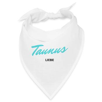 Taunusliebe goes 80s (mit schwarz) - Bandana - Weiß - Vorne