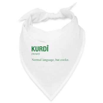 Kurdish language Kurdistan - Bandana - Weiß - Vorne