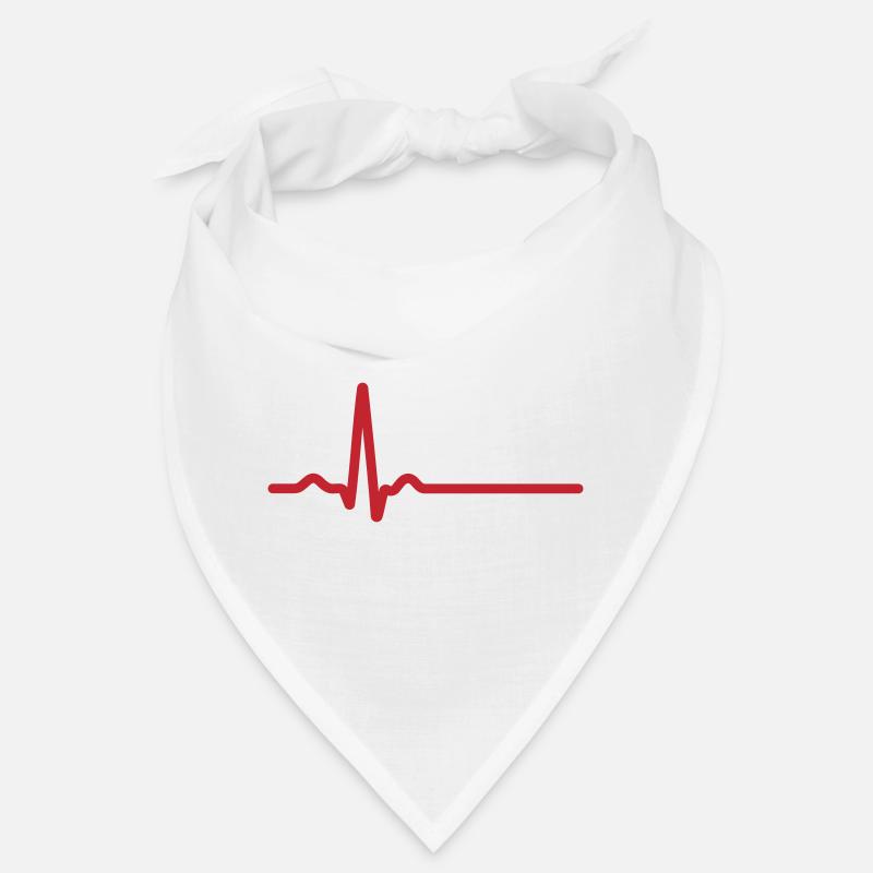 Red Ecg Line Icon  Bandana